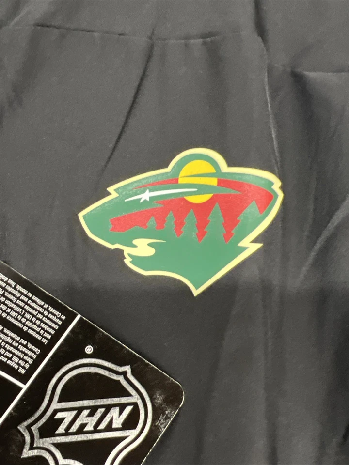 Chaqueta de Entrenamiento Minnesota Wild Adidas NHL Pista Para Hombre Negra Mediana NUEVA CON ETIQUETAS NUEVA CON ETIQUETAS Foto 3 de 4