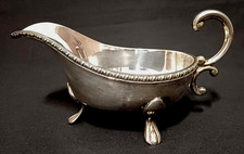 Antike versilberte Sauciere Viners of Sheffield, England um 1900