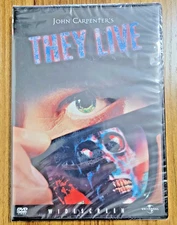 They Live DVD 1988 Movie John Carpenter Roddy Piper Horror Sci-Fi Alien 80's NEW