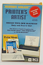 Printer's Artist Graphics Utility Commodore 64 Printmaster Print Shop Newsroom