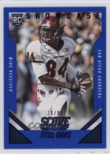 2015 Score Rookie Showcase Signatures 20/99 Titus Davis #433 Auto jg3