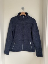 MC KINLEY Damen Outdoor Pullover 36 Dunkelblau Meliert Innen Fleece