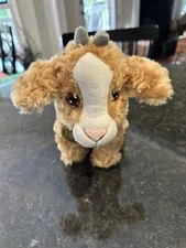 Gemmy Screaming Singing Christmas Goat Plush Jingle Bells 8.5