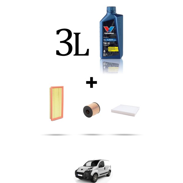 Hoffcar Wartungskit 4 Filter Und 7L ÖL FüR Peugeot Expert III (K0) 2.0 Bluehdi-image