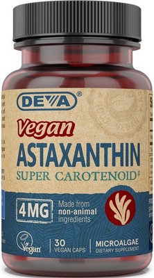 Vegan Astaxanthin Supplement Pack of 2 Dark Red Powerful Antioxidant 30 Count