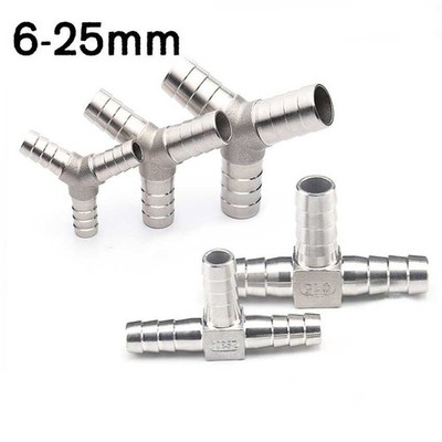 6-25mm Edelstahl Schlauchtülle Fittings Y/T-Stück Schlauchnippel Adapter konisch