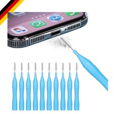 USB C Reinigungsset 10 teilig Blau für Handy, Lautsprecher, Anschluss, Laptop