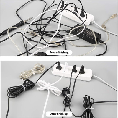 Cable Zip Ties,600 Piece Self-Locking Nylon Cable Ties,Assorted Sizes 4+6+8+10+1