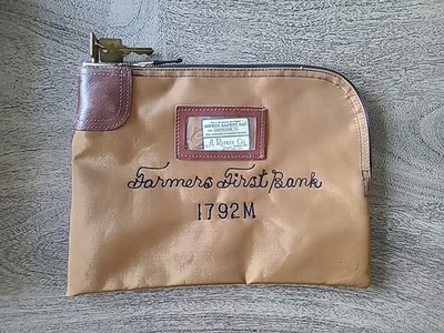 Vintage Farmers First Bank  Money Bag Lock and Key Pennsylvania 