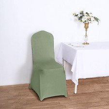 6 Eucalyptus Green SPANDEX CHAIR COVERS for Wedding Banquet Party Reception