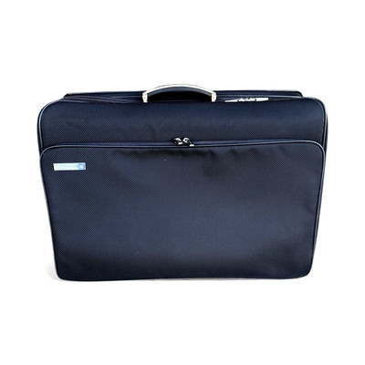 Porsche Nylon Black Softcase Suitcase Metal Handle w/Lock and Shoulder Strap