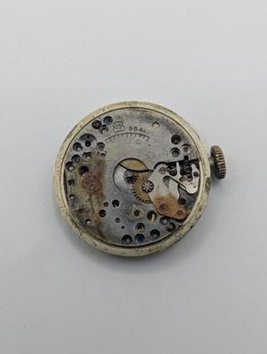 AS 984 Everite Manual Wind Watch Movement 8/440 Swiss See Photos & Video 29.4mm