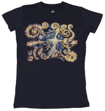 Doctor Who Girls Juniors T-Shirt - Artful Exploding Tardis Pic