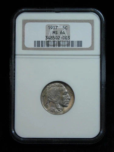 1917 5c Buffalo Nickel - NGC MS64