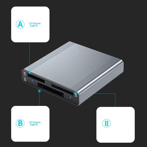 3 in 1 Card Reader USB 3.1 Gen2 10Gbps For CFexpress Type A / B/SD Memory Card A - Picture 4 of 9