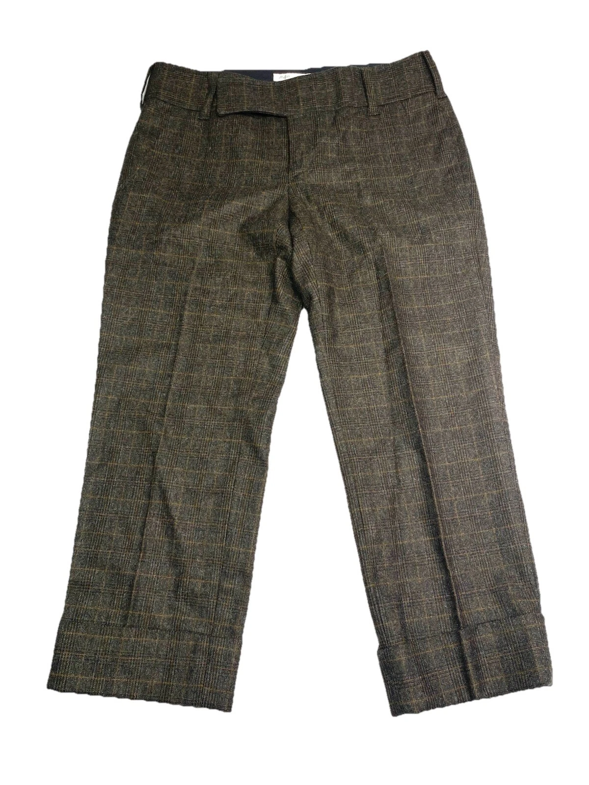 Vince Womens Size 2 Crop Capri Pants Brown Check Wool
Opens in a new window or tab