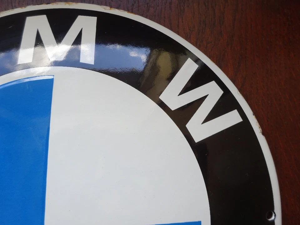 BMW, Auto, Automobil, Kfz, Werkstatt, Emailschild, Emaille, Garage, oldtimer - Bild 3 von 4