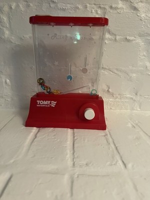 Vintage Original Tomy Waterful Ring Toss Handheld Red Tested
