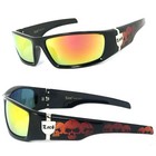 HOT CHOPPERS Discounted Sunglasses - Shiny Black / Fire - LC55