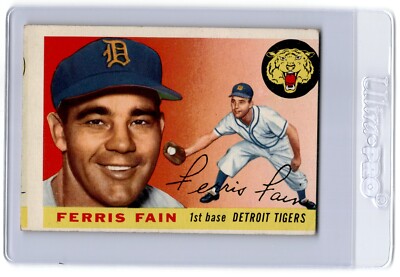 1955 Topps Very Miscut Ferris Fain Detroit Tigers #11