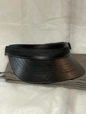 TOM FORD - Leather Visor - Black by TOM FORD Size S/M Mens