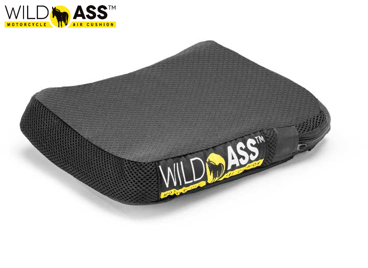 Wild Ass Seats Pillion Classic Motorcycle Air Pad Cushion w/ Straps - Universal