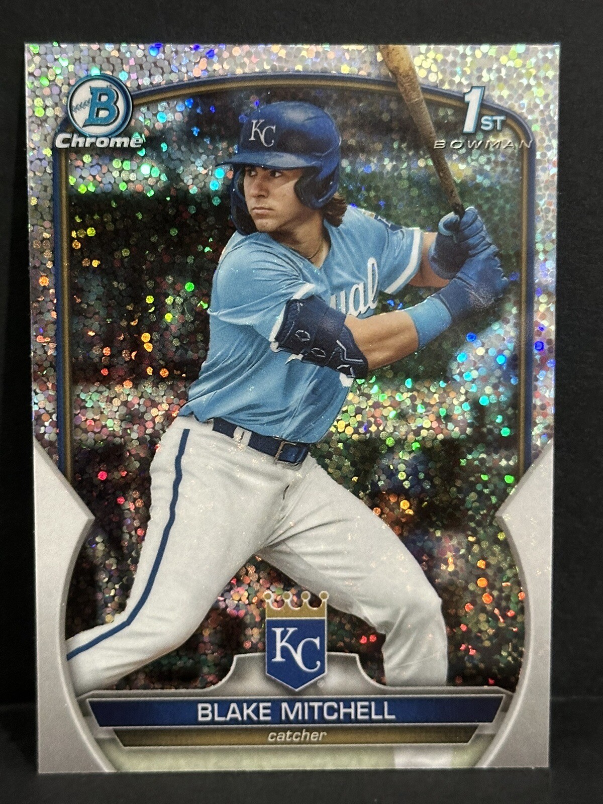 2023 Topps Chrome Bowman Draft 1st Bowman Blake Mitchell Sparkle Refractor