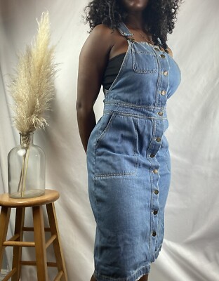 fitted overall dress Bailey overall denim dress  JanieLanie