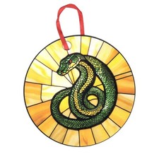 Snake with Don't Tread on Me Design Holographic Ornament
