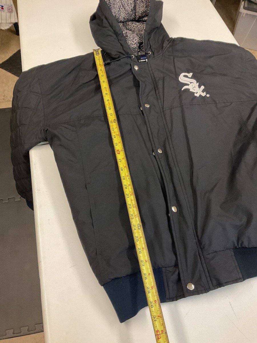 Chicago White Sox Starter Jacket Hooded Vintage 90s Winter
