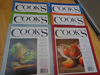 Cook's Illustrated Magazine 2012 - Lot of 6 Issues - Numbers 114 - 119
