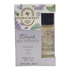 Bath  Body Works  STEEPED RELAXATION  Aromatherapy Essential Oil Roll-On