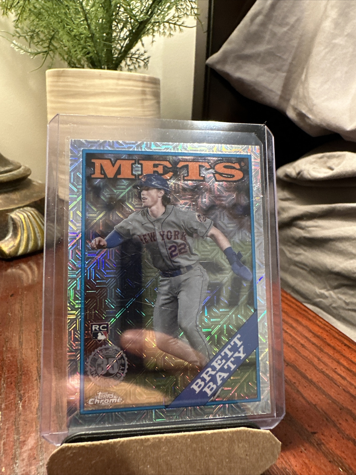 BRETT BATY 2023 TOPPS CHROME SERIES 1 SILVER PACK ROOKIE REFRACTOR 35TH ANNIVERS