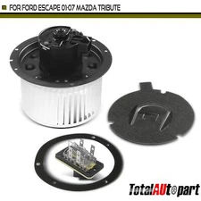 HVAC Heater Blower Motor Resistor Kit for Ford Escape 01-07 Mazda Tribute Front