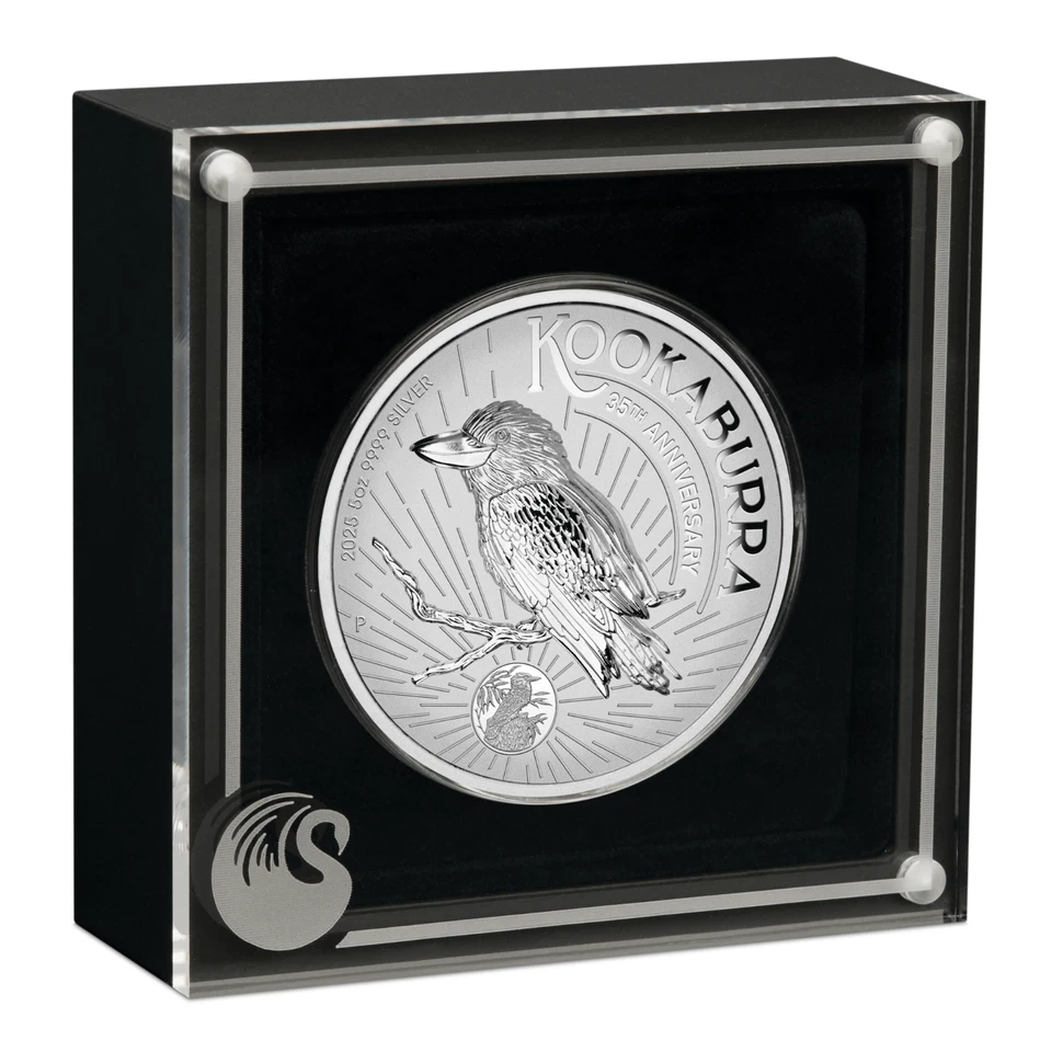 *500 Mintage* 2025 35th Ann. INCUSED High Relief Kookaburra 5oz $8 Silver Coin - Image 4 of 4