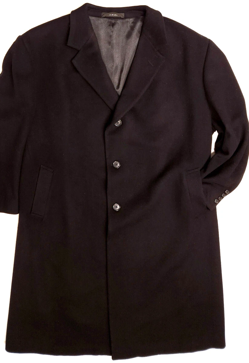 Manteau Homme Jones New York En Laine Cachemire Noir - Taille 42R - Occasion Très Bon état