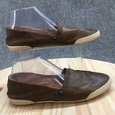 Frye Shoes Womens 9 M Melanie Slip On Brown Casual Comfort Low Top Round Toe