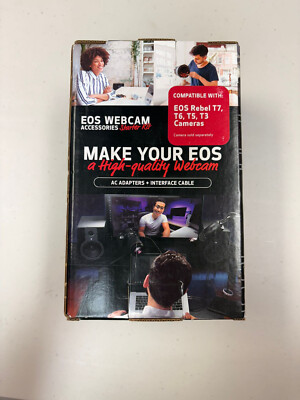 NEW Canon EOS Webcam Accessories Starter Kit 7875A011AA - EOS Rebel T3 T5 T6 T7
