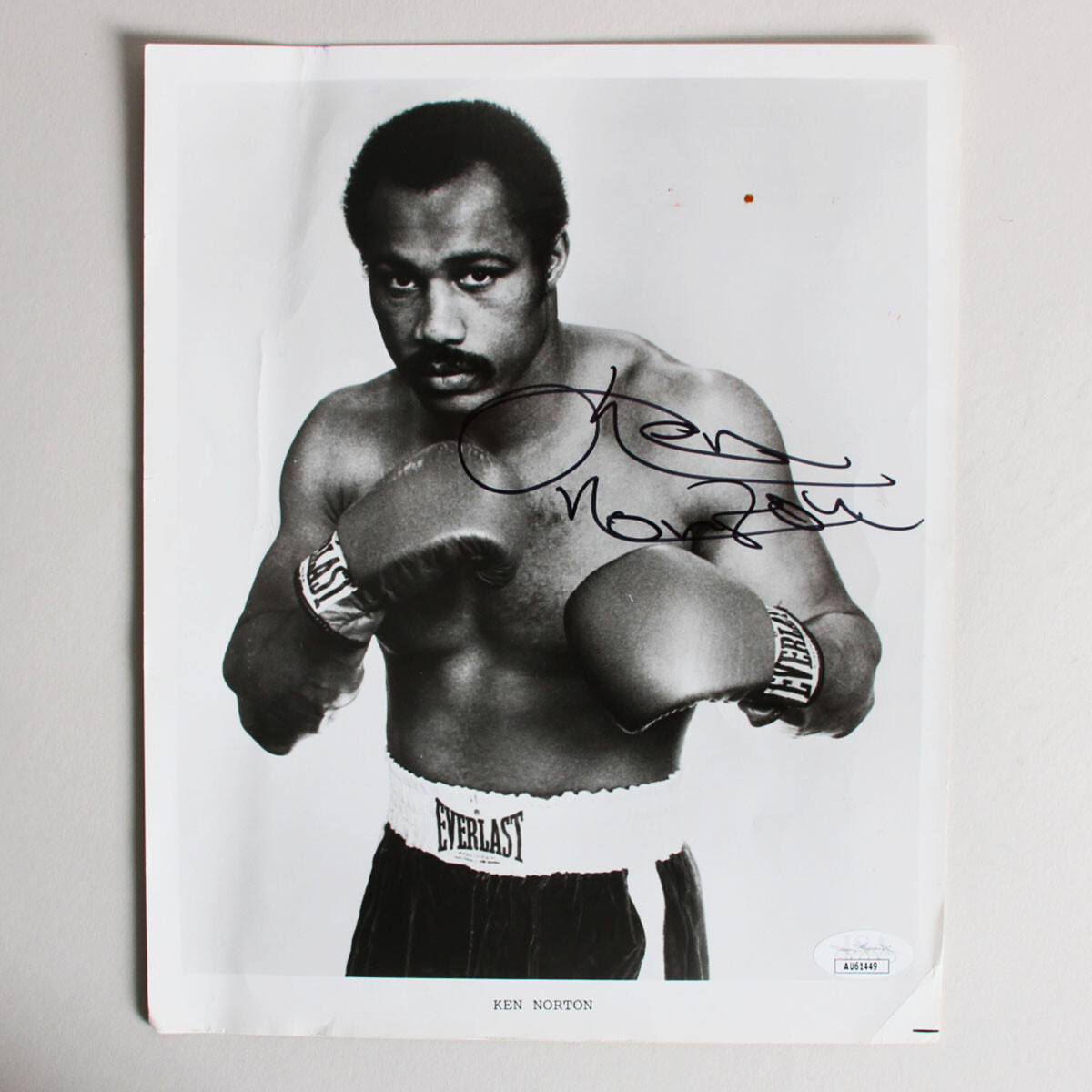 Ken Norton Signed Photo 8x10 - COA JSA