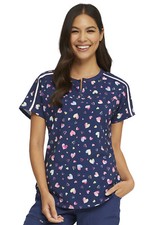 Loving Art HeartSoul Scrubs Print Round Neck Top HS831 LVAT
