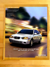 2000 Vintage Print Ad Hyundai Elantra 10"x12"
