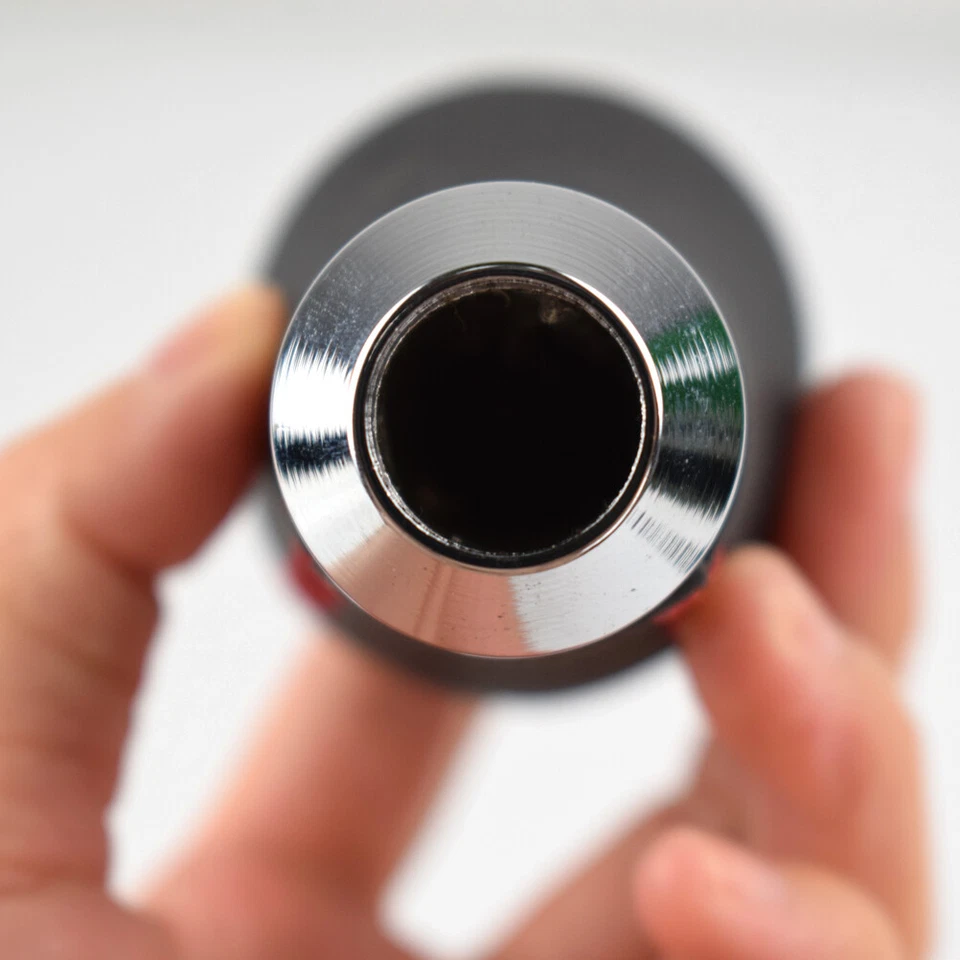 Car Gear Stick Shift Knob Shifter Lever Leather Black Universal Manual 5 Speed - Image 4 of 4