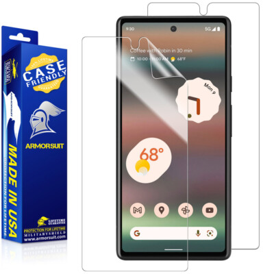 [2-Pack] ArmorSuit MilitaryShield Google Pixel 6a Screen Protector HD Film