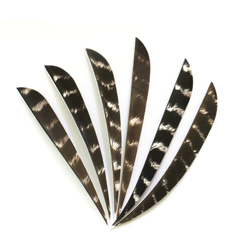 Archery Right Wings Fletches Carbon Arrows 4in Nature Turkey Feather