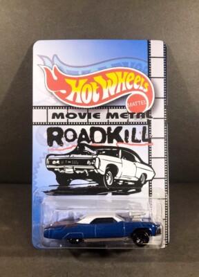 Custom HotWheels ''CRUSHER IMPALA'' and package from  ROADKILL series BOWTIE CHEVY