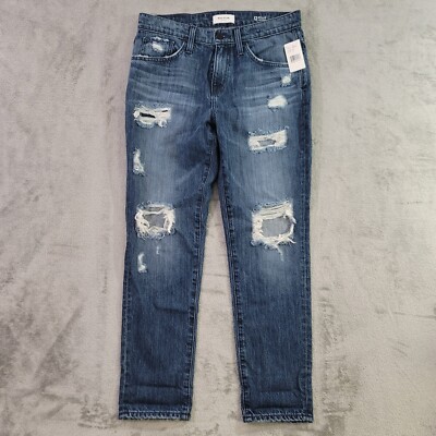 Big Star Jeans Womens 26 Blue Billie Slim Slouch Stretch Denim Distressed