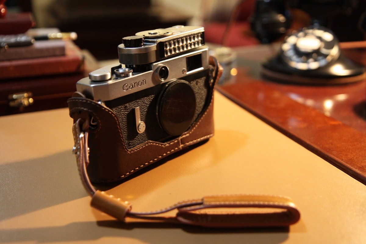 Canon P Rangefinder 35mm Film Camera Body, Half-Case, Strap Canon P Rangefinder 35mm Film Camera Body, Half-Case, Strap