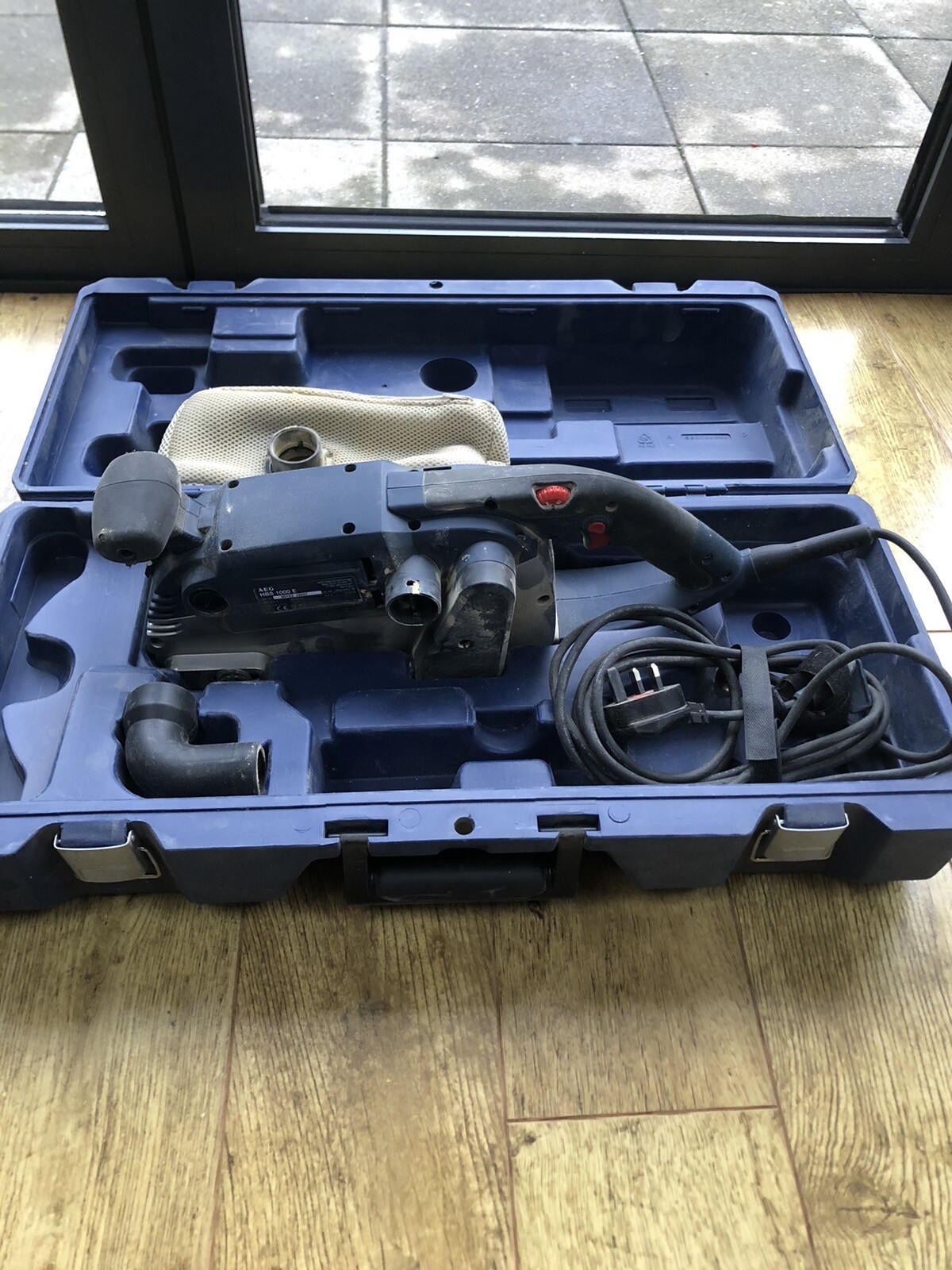 AEG HBS1000E belt sander With 3 Belts. Fully Working eBay