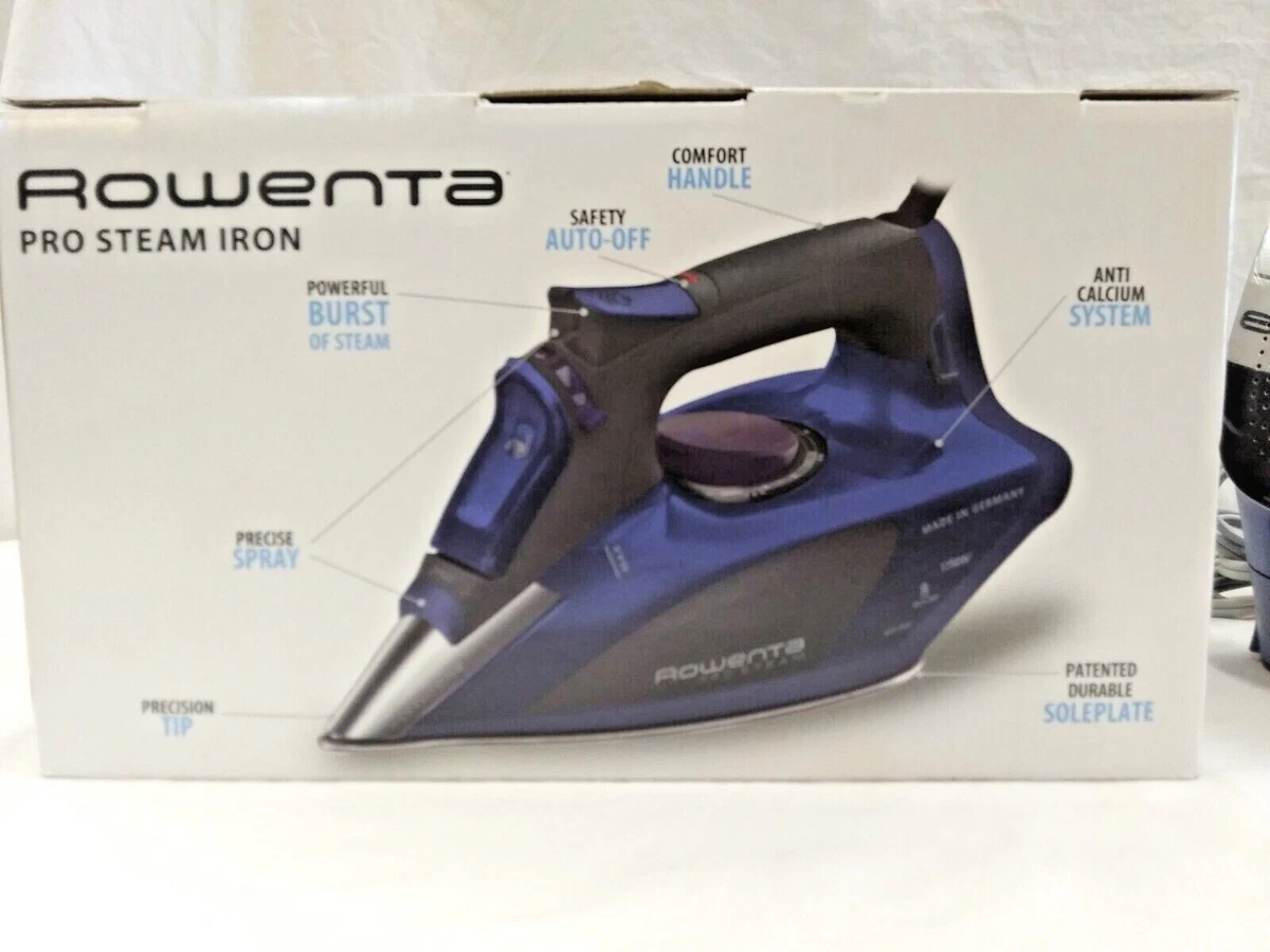 ROWENTA Pro Steam Iron Model DW5192U1 1750 Watts Auto Off Germany t207