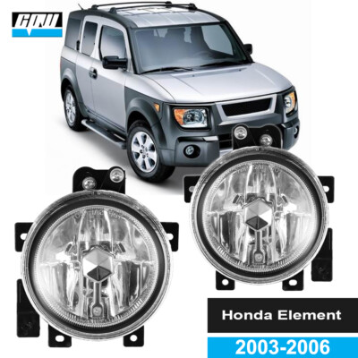 Fog Lights For 03-06 Honda Element 2003-2006 Wiring Kit Clear Lens Driving Lamps